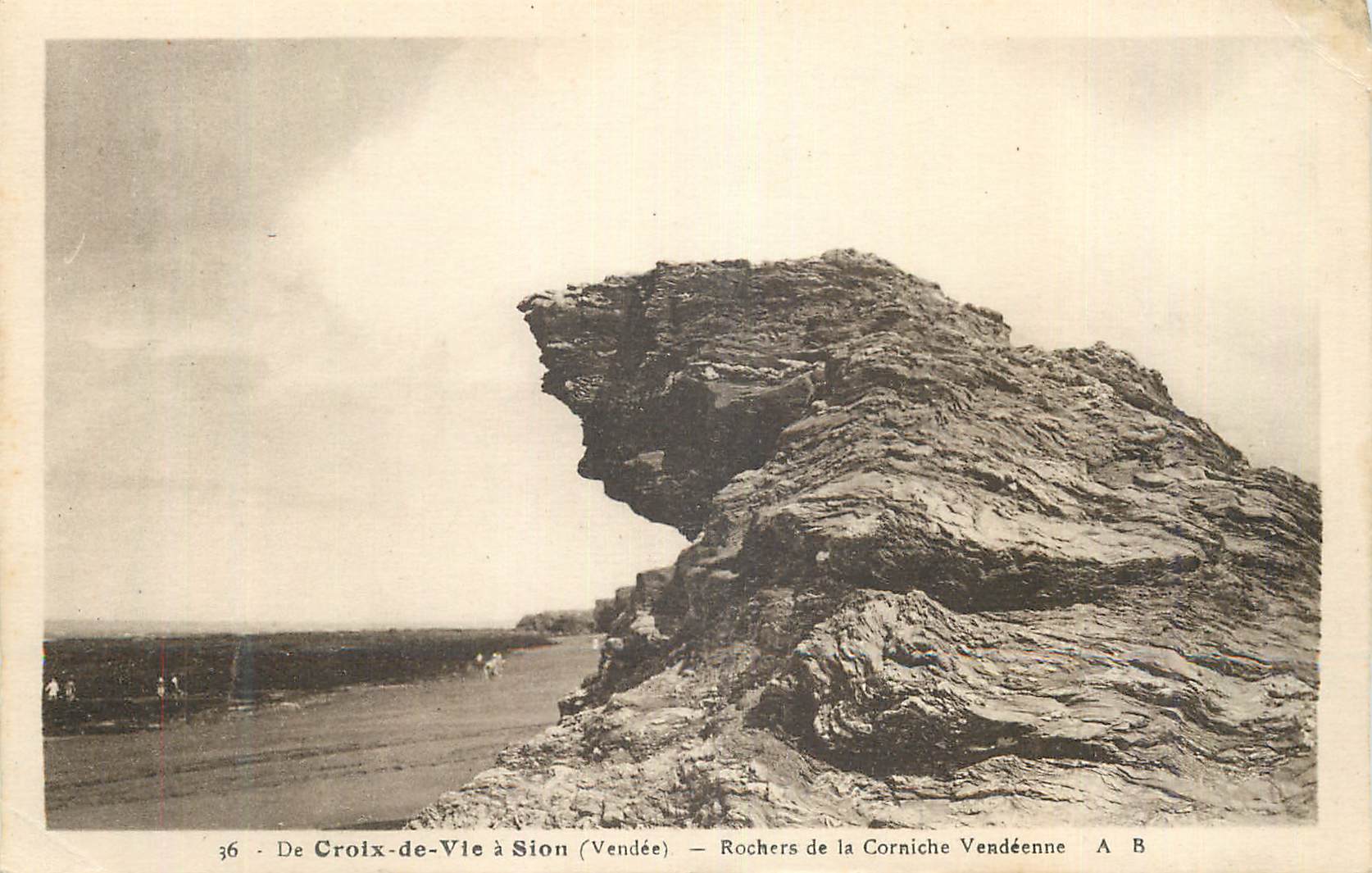 CPA De Croix de Vie Sion Vendee Rochers de la Corniche Vendeene