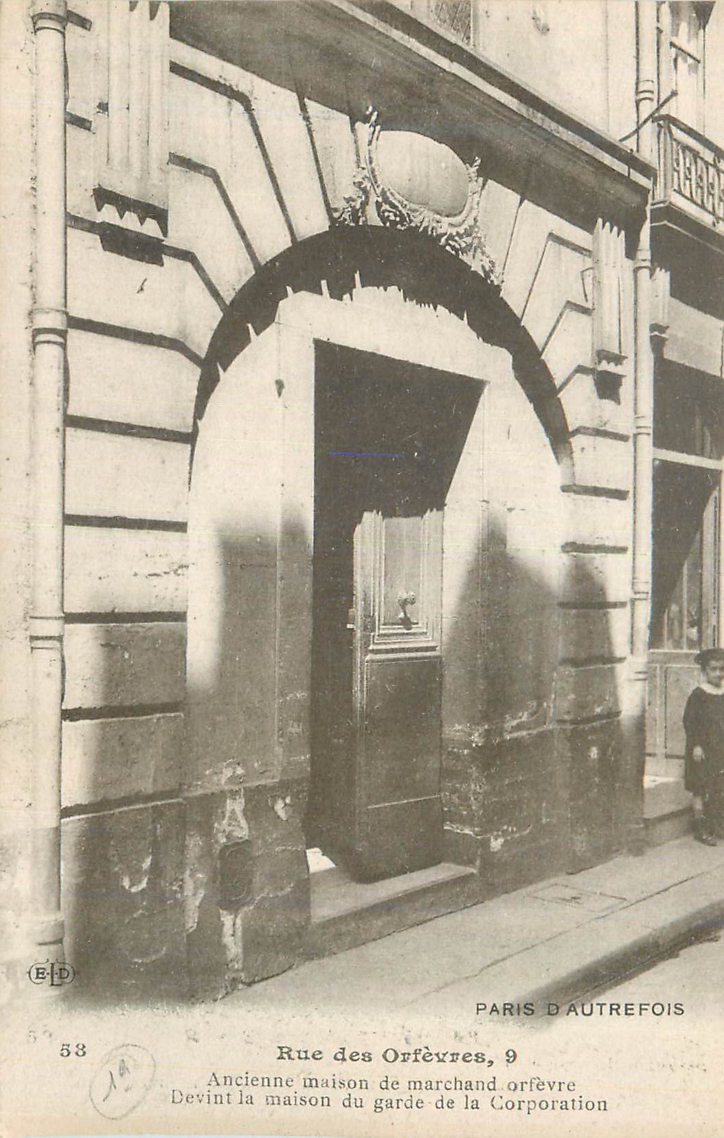 CPA Paris d Autrefois Rue des Orfevves Ancienne maison de marchand orfevre Devint la maison du garde de la Corporation