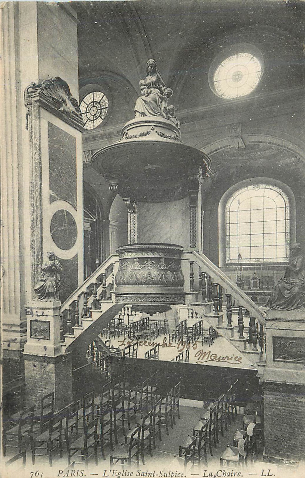 CPA Paris L Eglise Saint Sulpice La Chaire