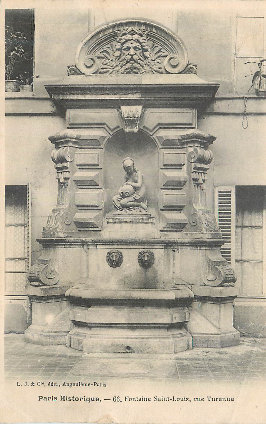 CPA Paris Historique Fontaine Saint Louis rue Turenne