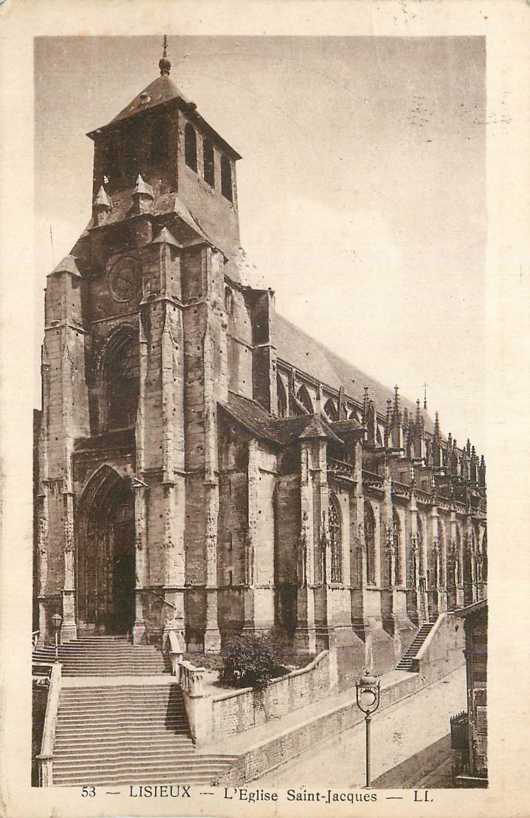 CPA Lisieux L Eglise Saint Jacques