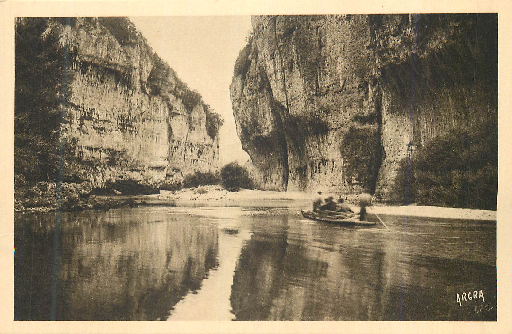 Canal de l'Argrá — paysage canyon — ARGRA 1930