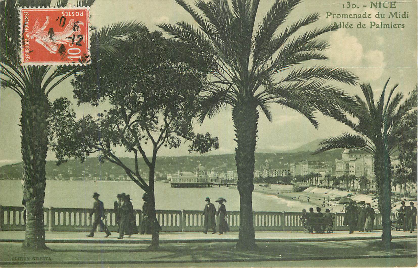 CPA Nice Promenade du Midi Allee de Palmiers