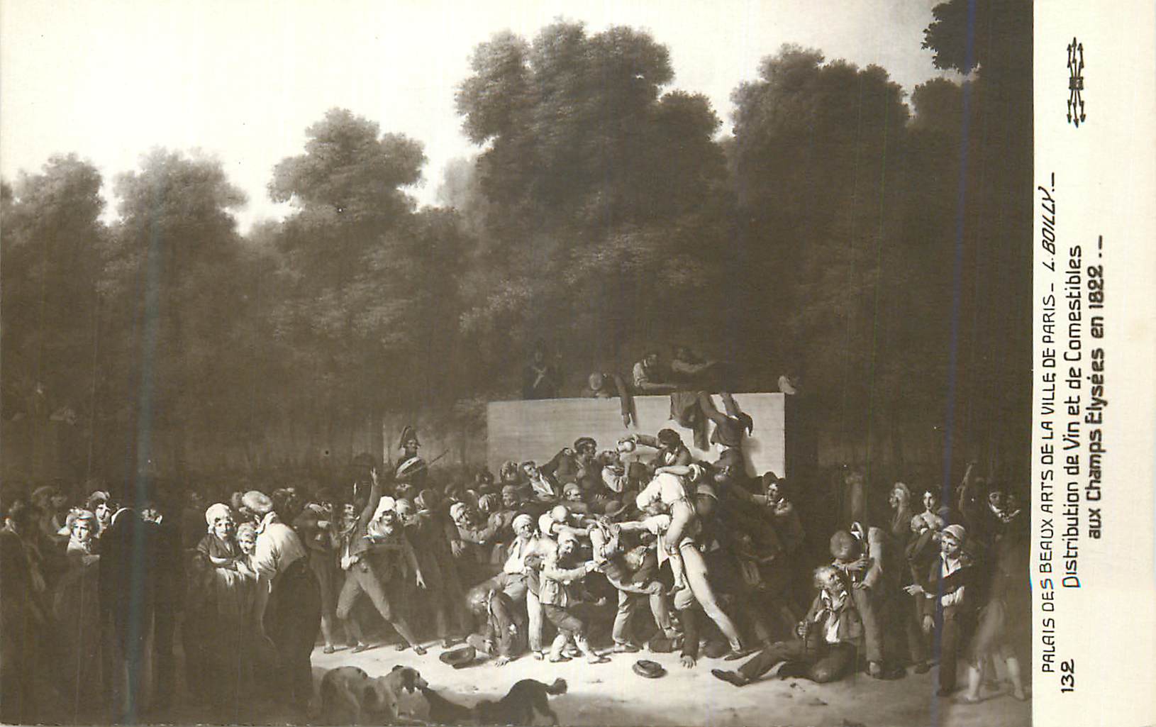 CPA Palais des Beaux Arts de la Ville de Paris L Boilly Distribution de Vin et de Comestibles aux champs Elysees