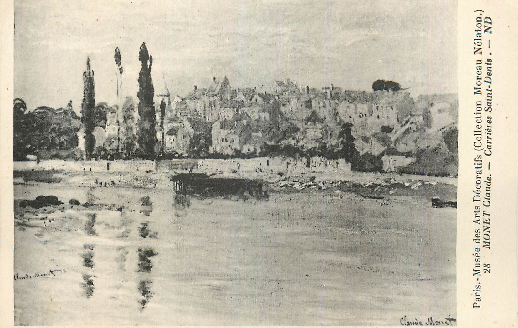 CPA Paris Musee des Arts Decoratifs Monet Claude Carrieres Saint Dents