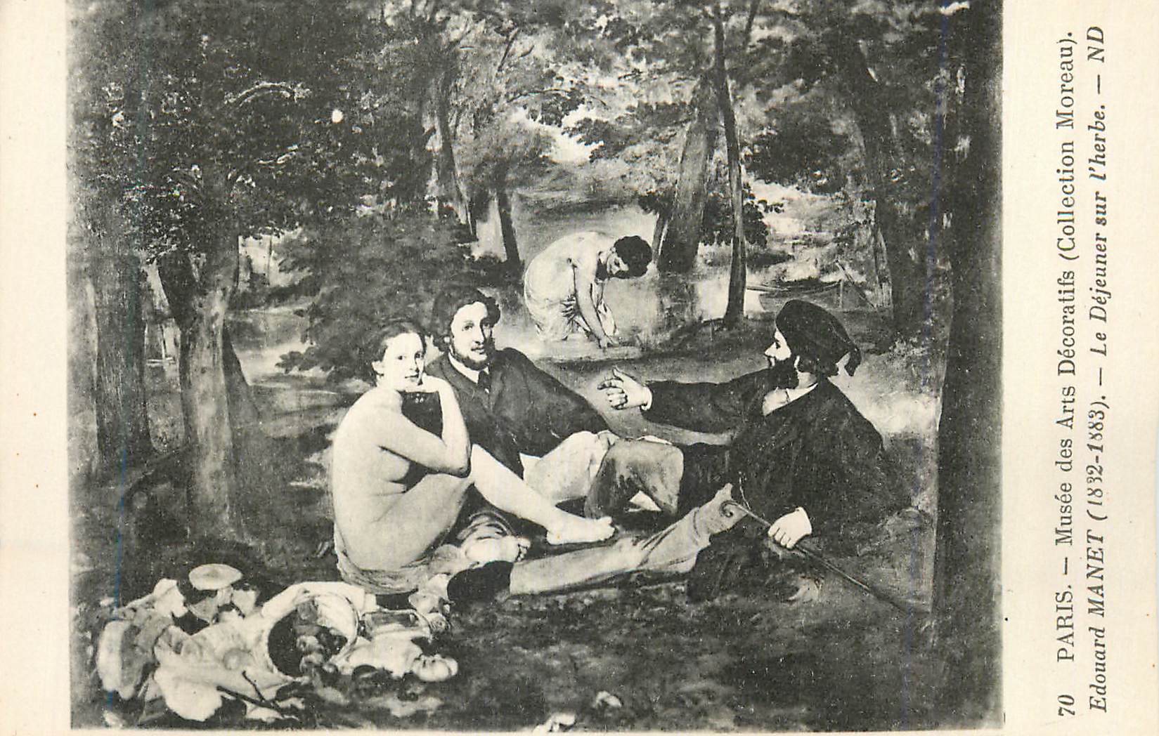 CPA Paris Musee des Arts Decoratifs Collection Moreau Edouard Manet Le Dejeuner dur l herbe