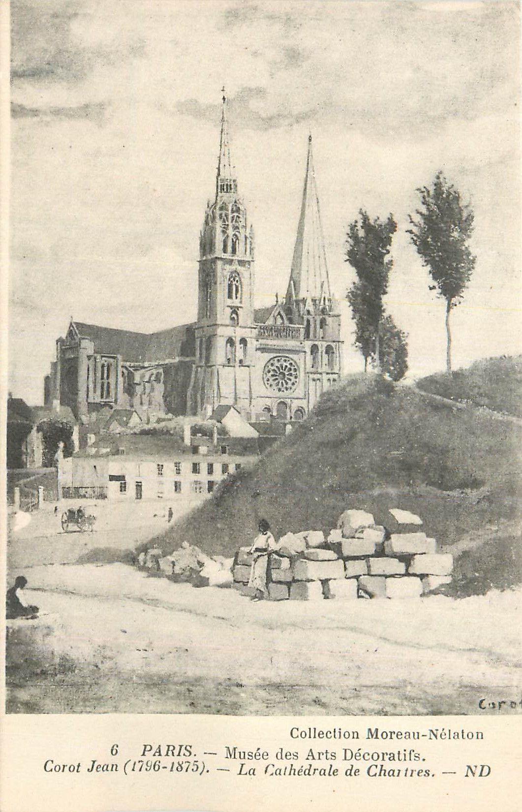 CPA Paris Musee des Arts Decoratifs Corot Jean La Cathedrale de Chartres