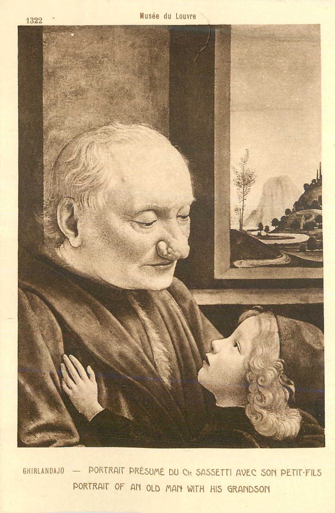 CPA Ghirlandajo Portrait presume du Cte Saassetti avec son petit fils