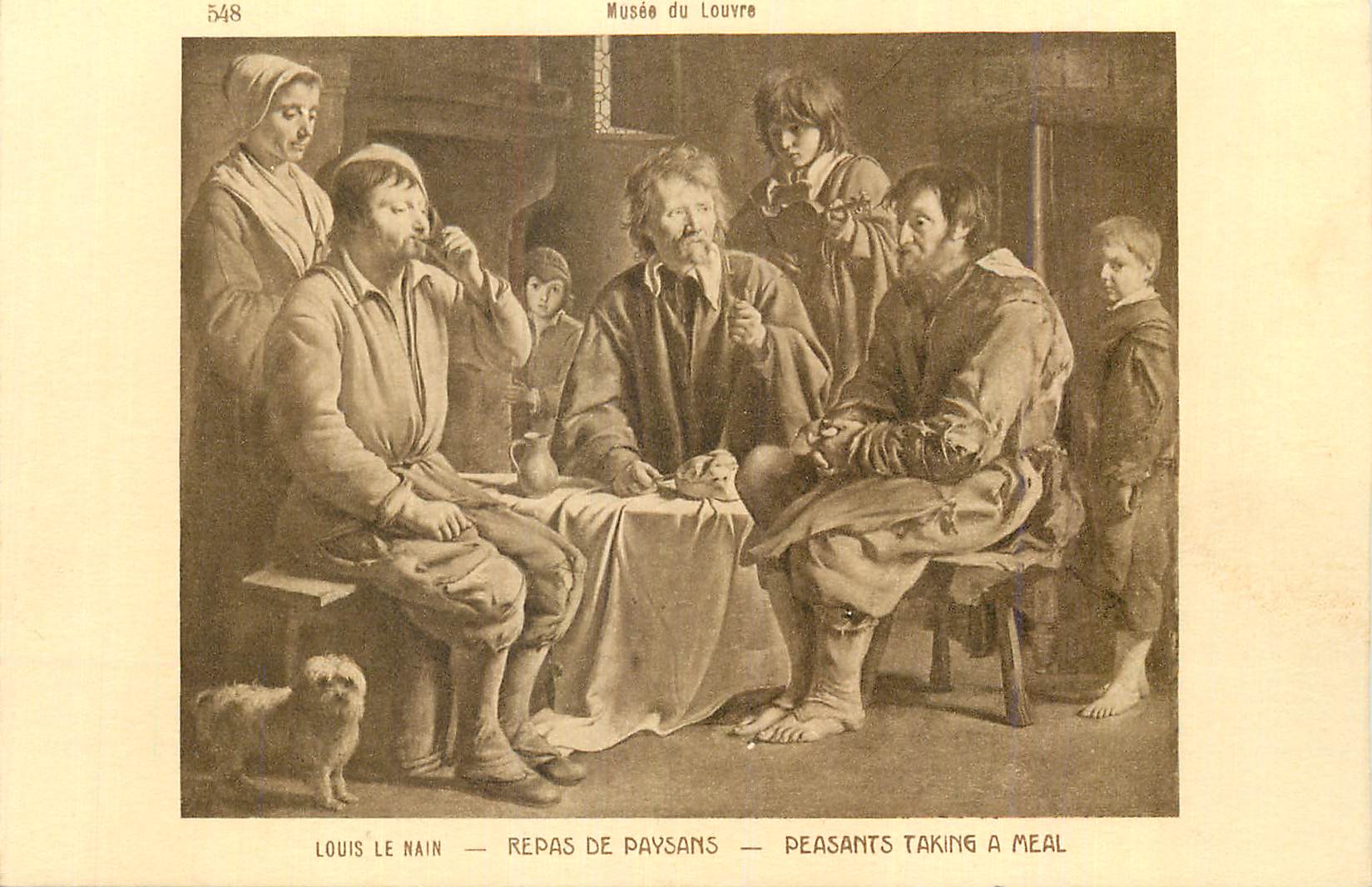 CPA Musee de Louvre Louis le Nain Repas de Paysans