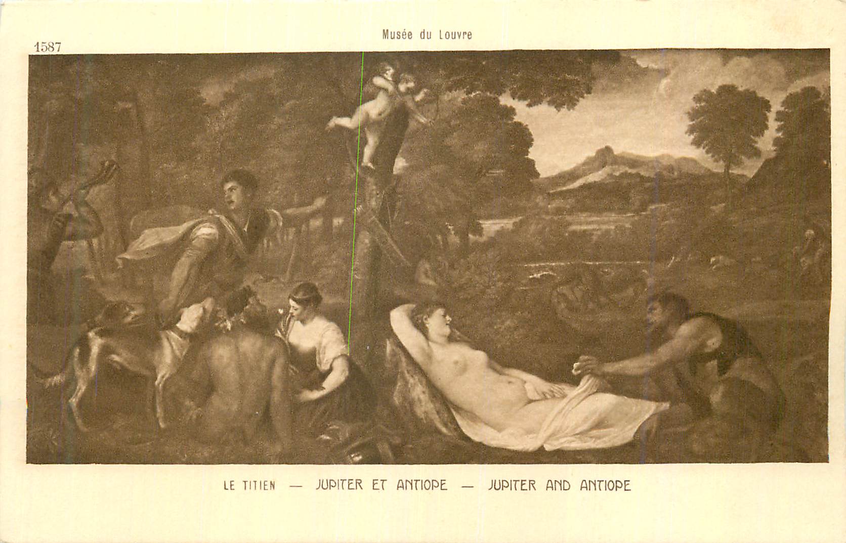 CPA Musee de Louvre Le Titien Jupiter et Antiope