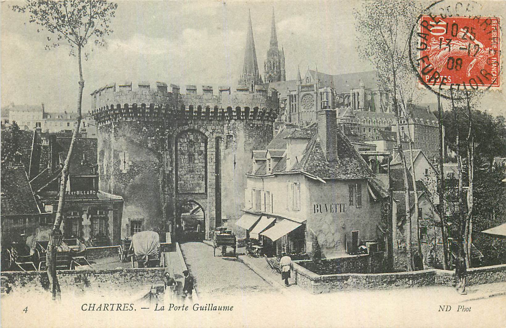 CPA Chartres La Porte Guillaume Buvette