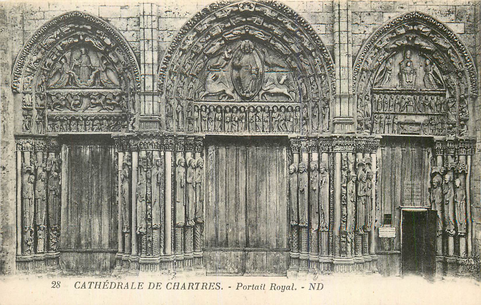 CPA Cathedrale de Chartres Portrait Royal