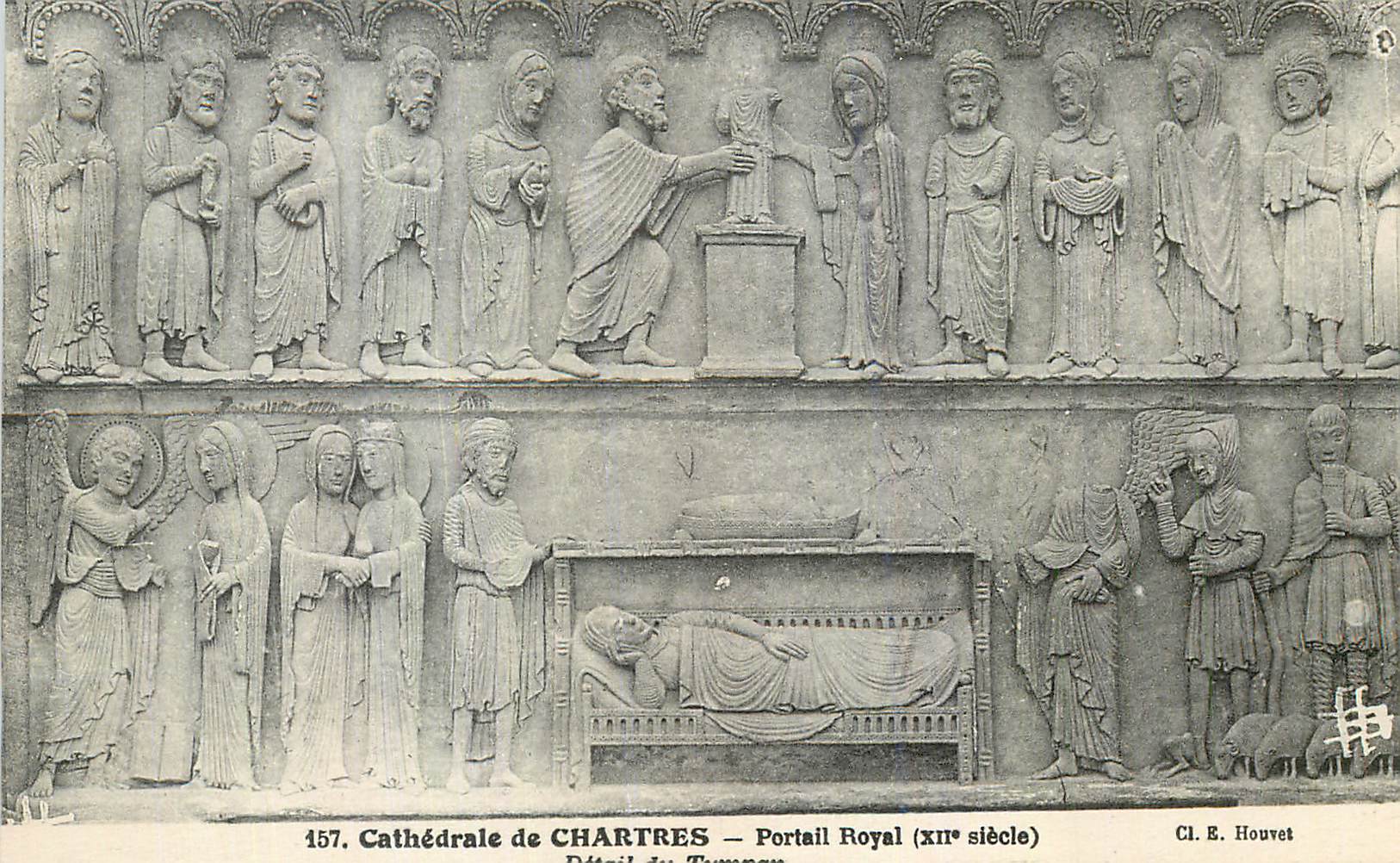 CPA Cathedrale de Chartres Portail Royal xii siecle