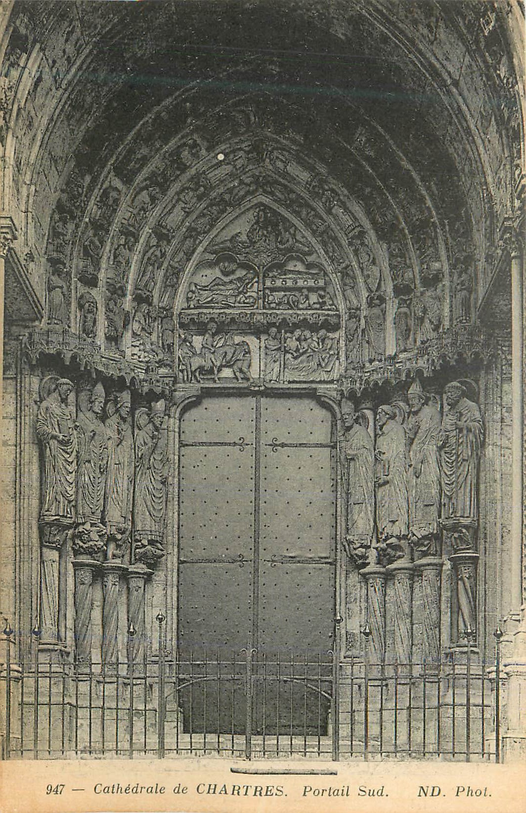 CPA Cathedrale de Chartres Portail Sud