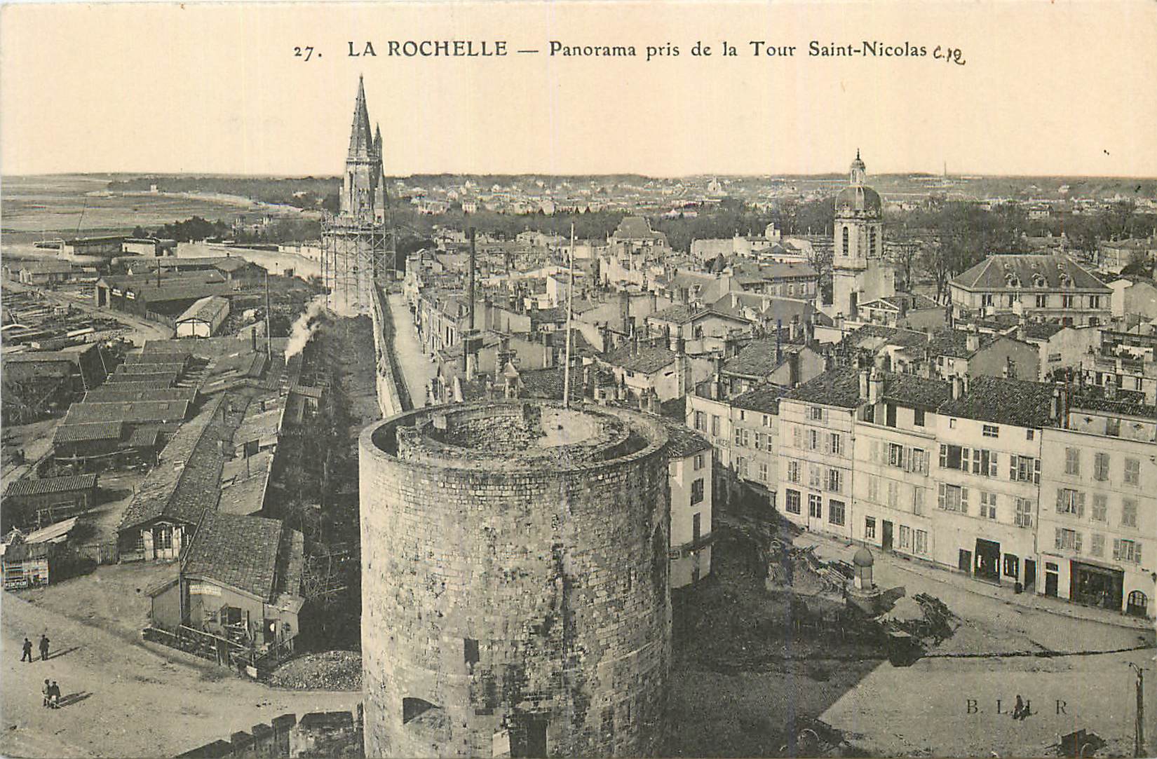 La Rochelle — Panorama pris de la Tour Saint-Nicolas — B.L.R. n°27