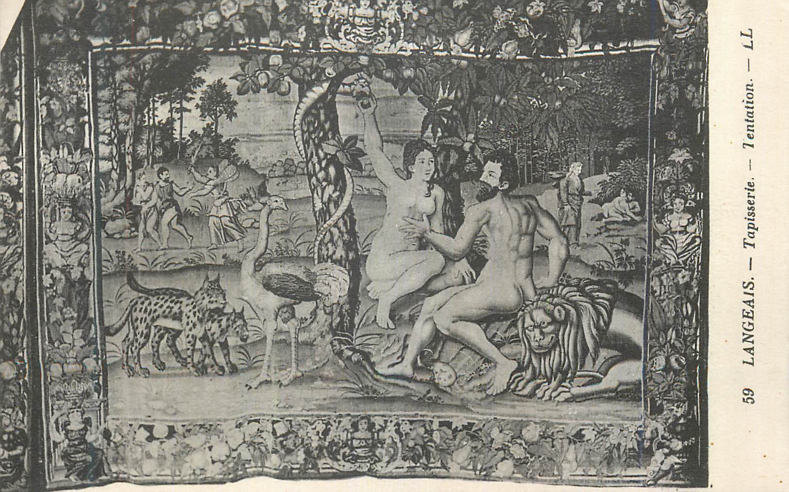 CPA Langeais Tapisserie Tentation