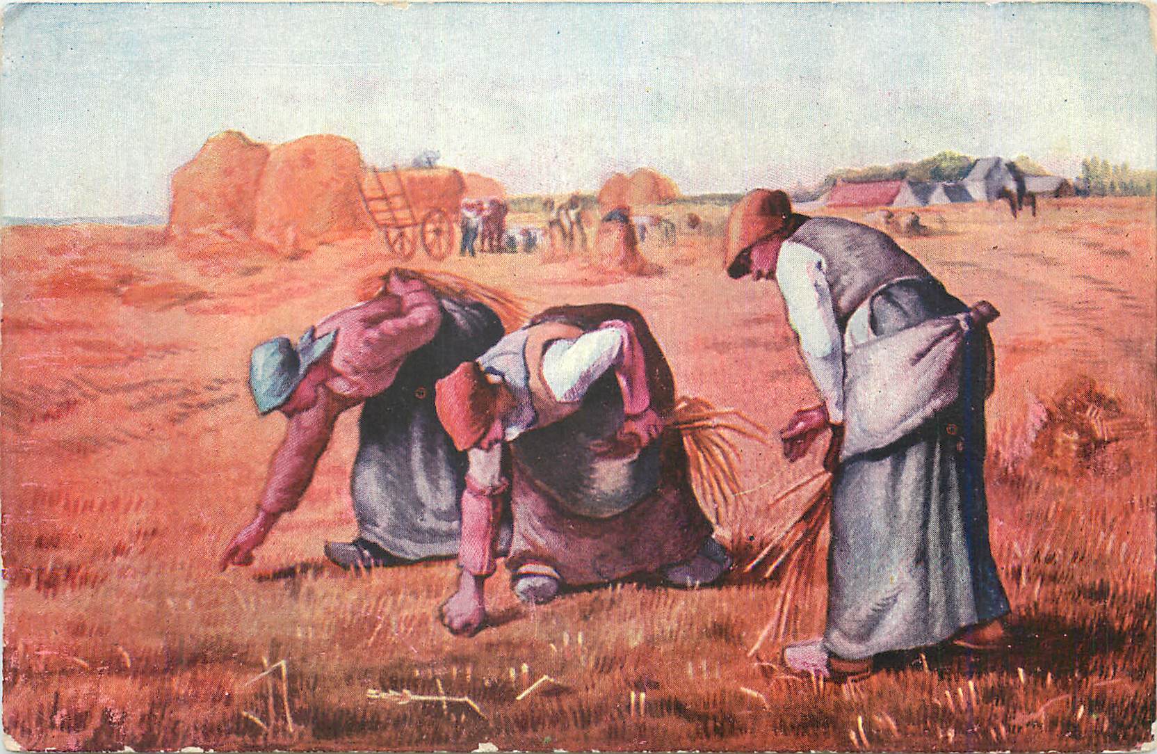 CPA Millet Les glaneuses
