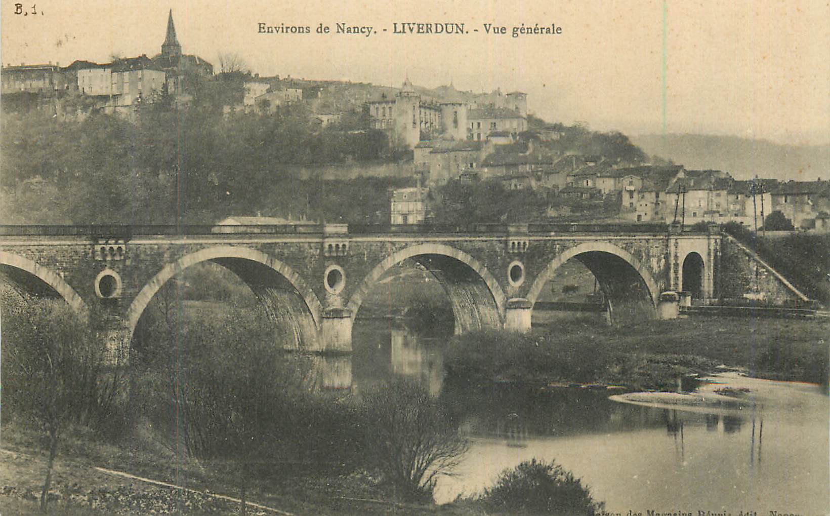 CPA Environs de Nancy Liverdun Vue generale