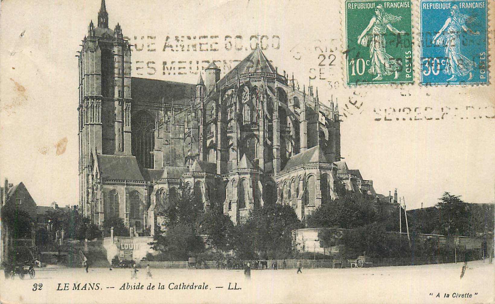 CPA Le Mans Abside de la Cathedrale