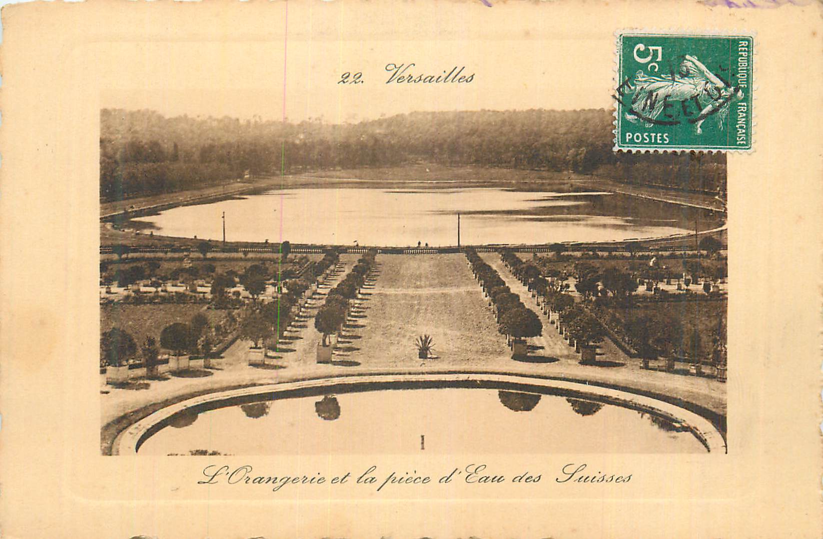 CPA Versailles L'orangerie et la piece d'eau des Suisses