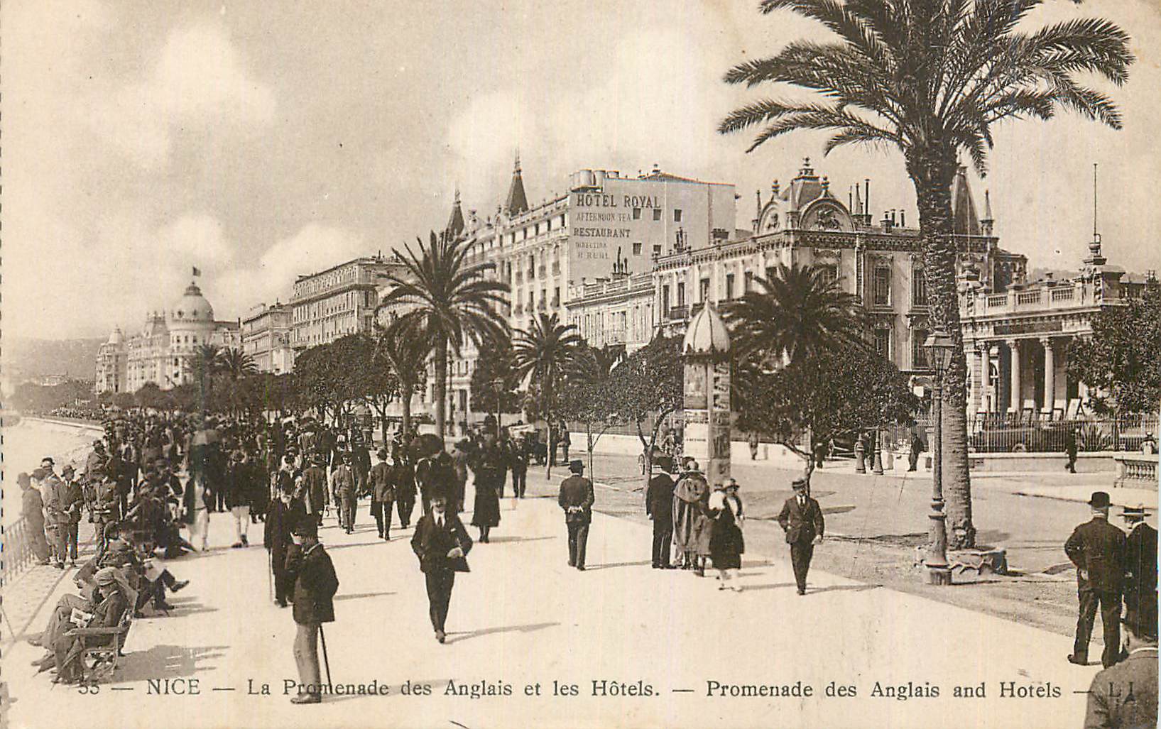 CPA Nice La Promenade des Anglais et les Hotels