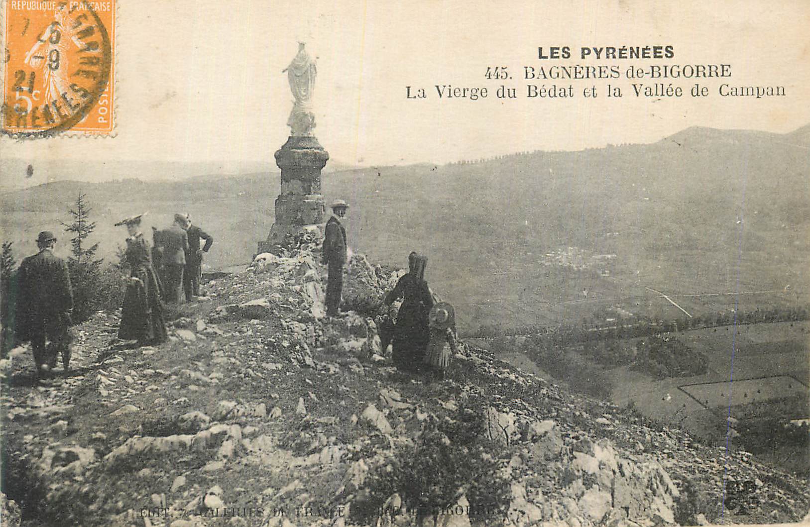 Die Jungfrau von Bédat und das Tal von Campan — Bagnères-de-Bigorre — Verlag: Cott. & Cie, 445