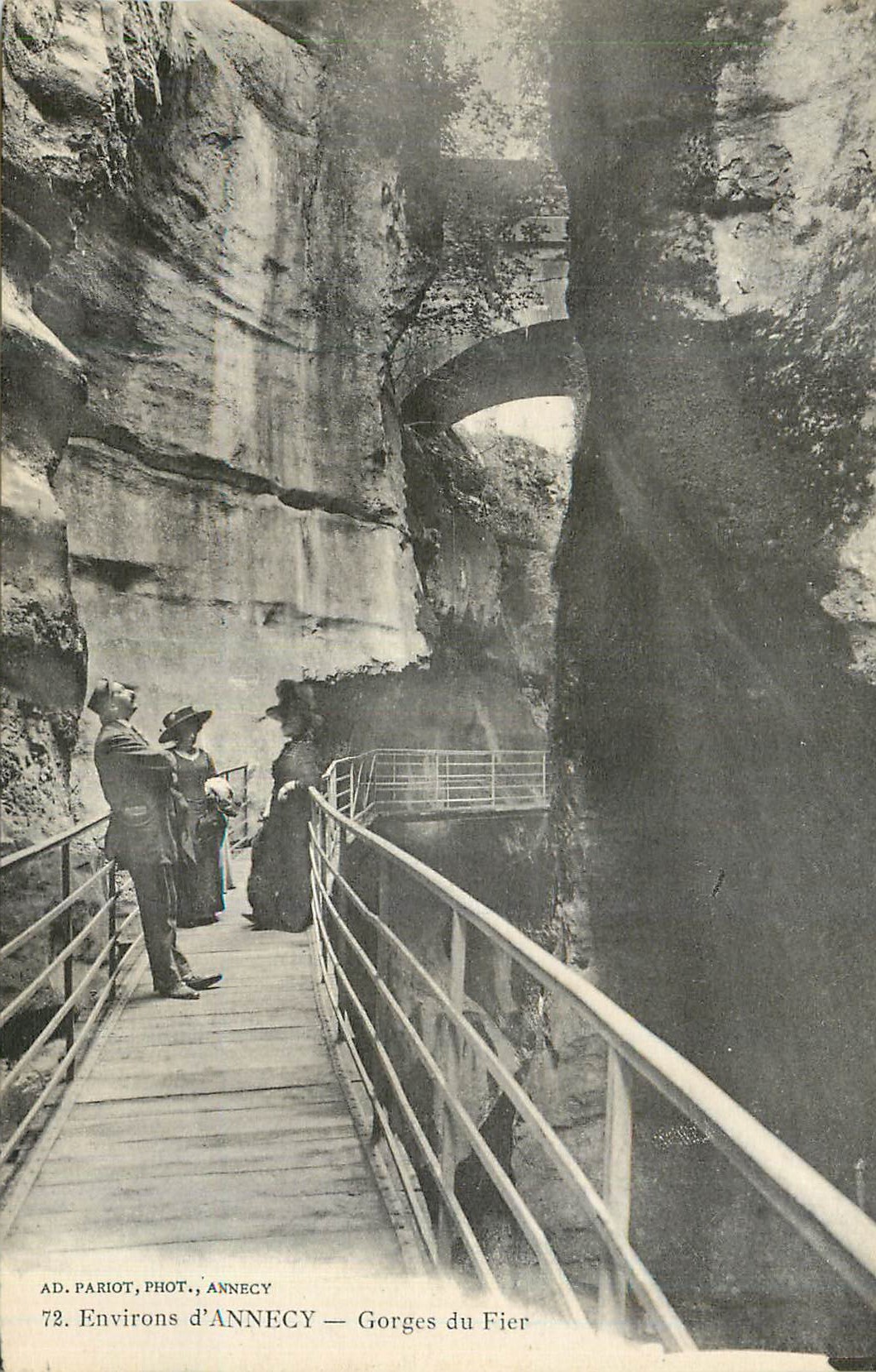 CPA Environs d Annecy Gorges du Fier