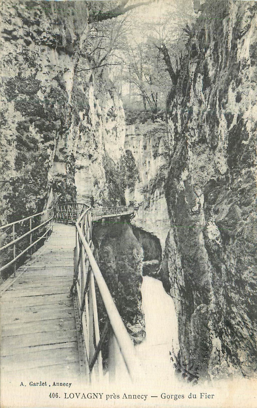 Gorges du Fier — Lovagny près Annecy — A. Gardet, Annecy, n° 406