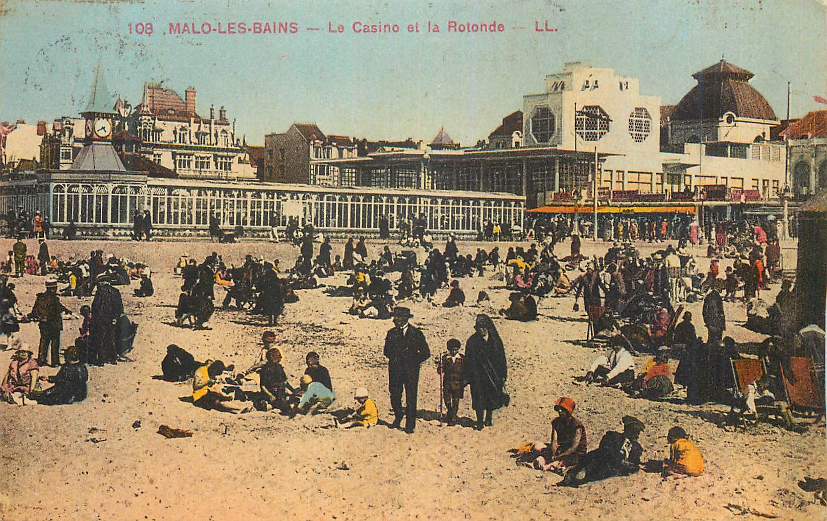 CPA Malo les Bains Le Casino et la Rotonde