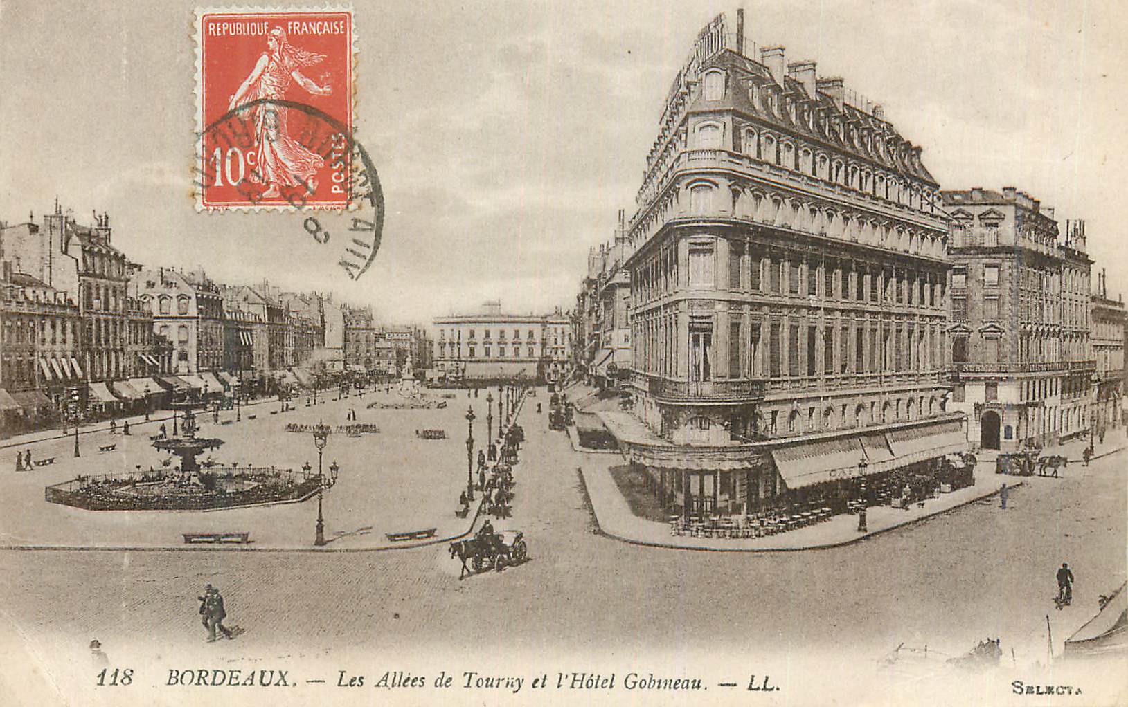 CPA Bordeaux Les Allees de Tourny e l Hotel Gobineau