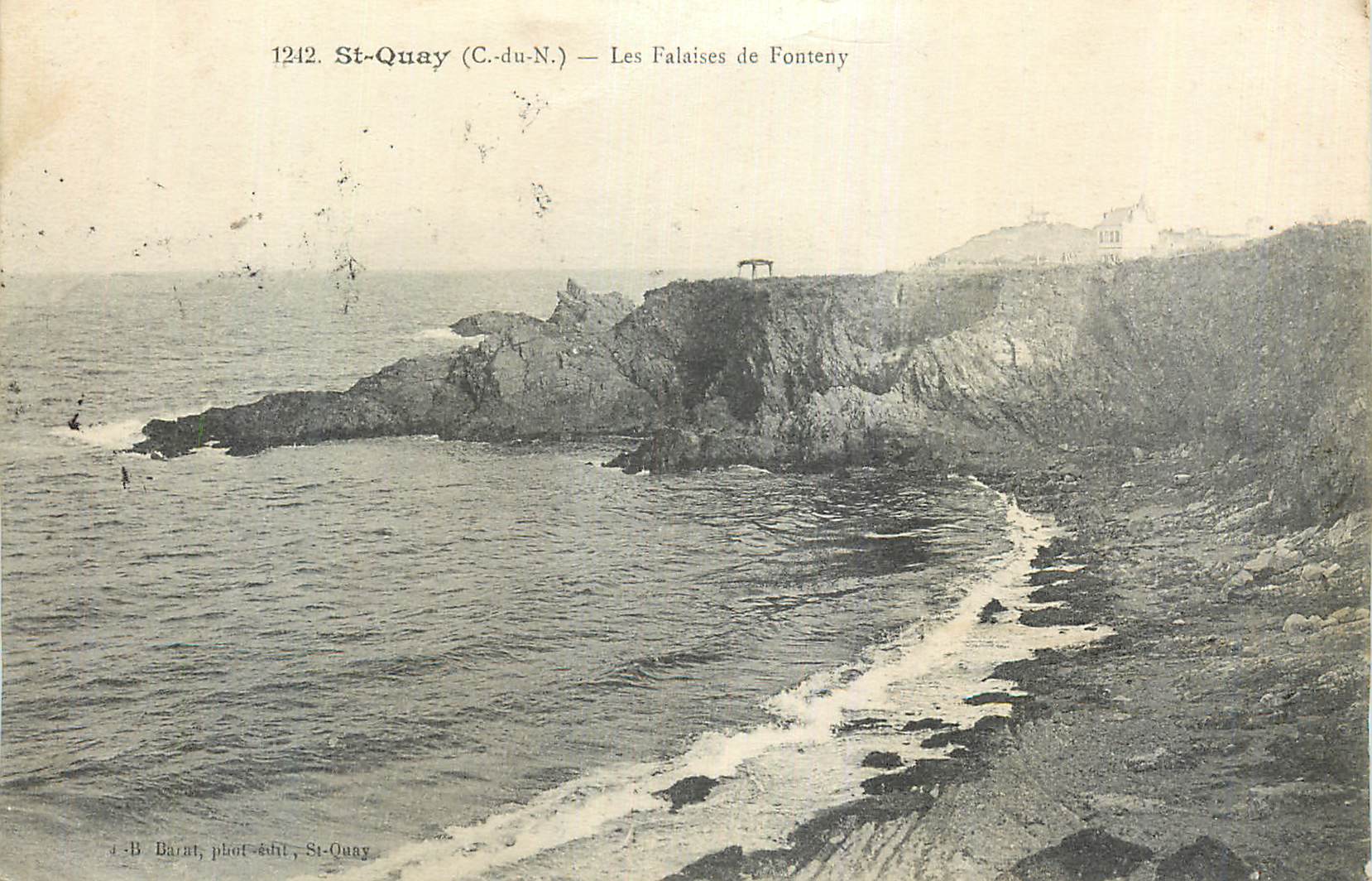 St-Quay (C.-du-N.) — Die Klippen von Fonteny — B. Barat, phot. publ., St-Quay