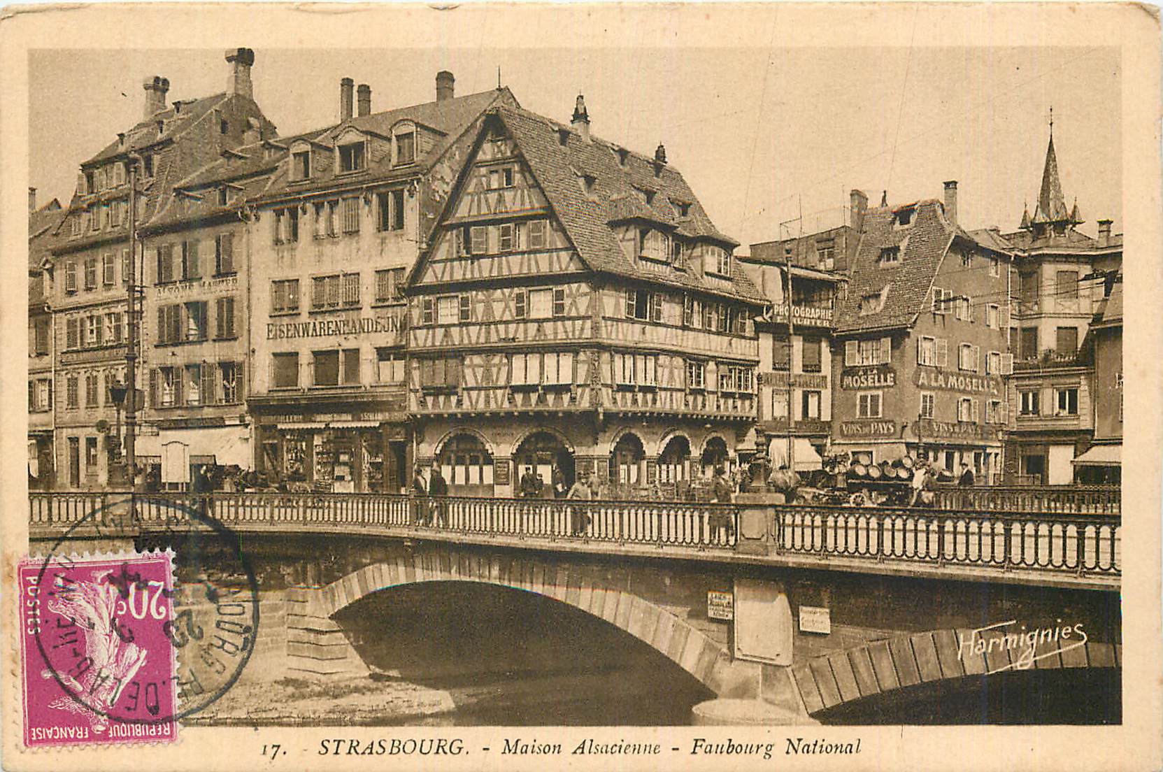 CPA Strasbourg Maison Alsacienne Faubourg National
