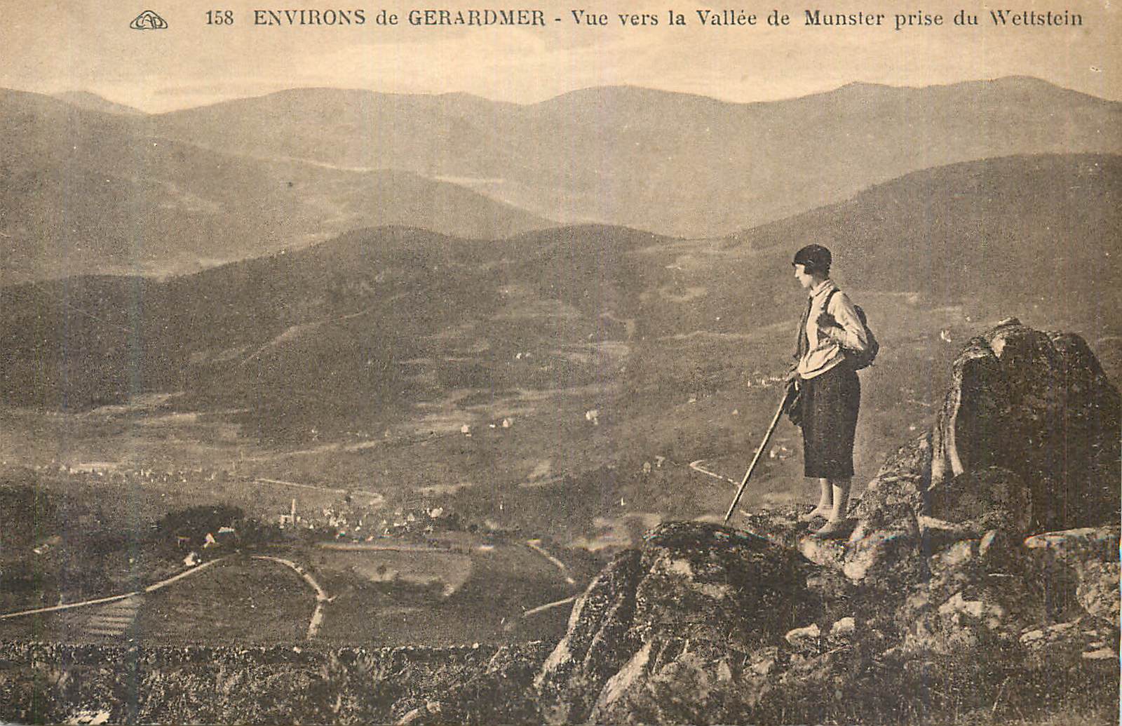 CPA Environs de Gerardmer Vue vers la Vallee de Munster prise du Wettstein