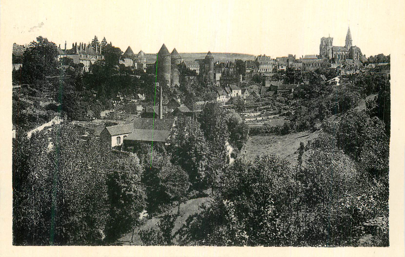 CPA Semur Vue generale prise du Donjon