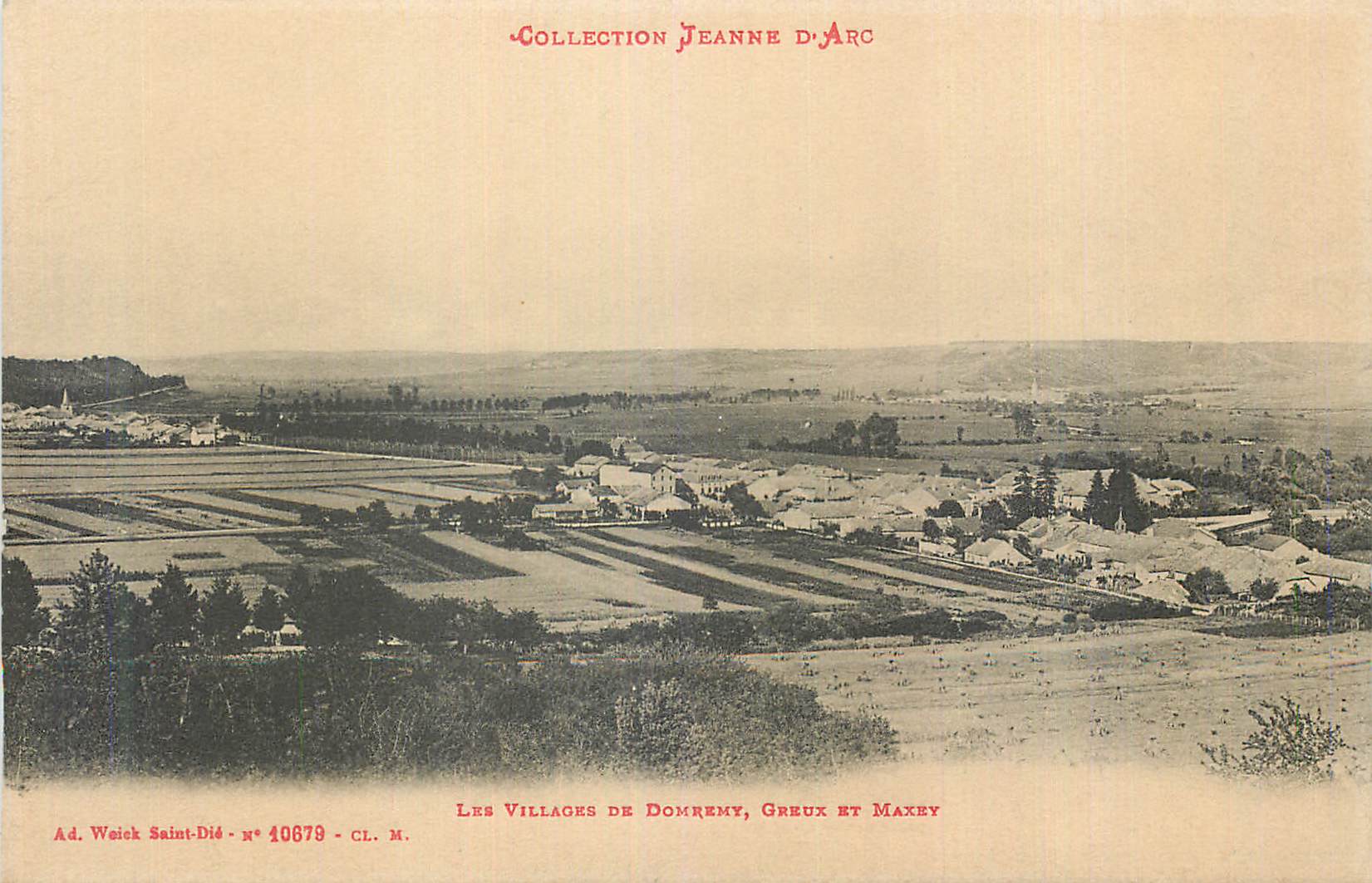 CPA Collection Jeanne d Arc Les Villages de Domremy Greux et Maxey