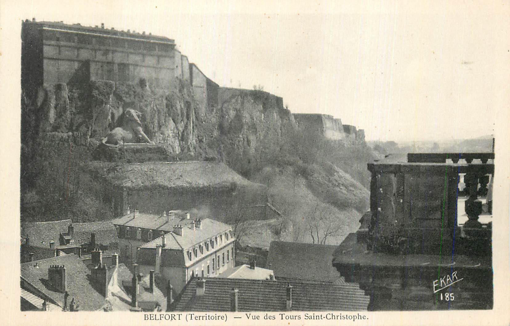 CPA Belfort Territoire Vue des Tours Saint Christophe