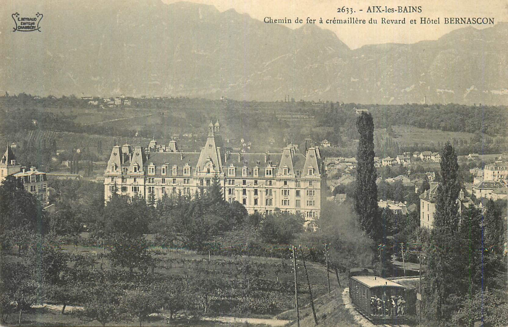 CPA Aix les Bains Chemin de fer a cremaillere du Revard et Hotel Bernascon Funiculaire