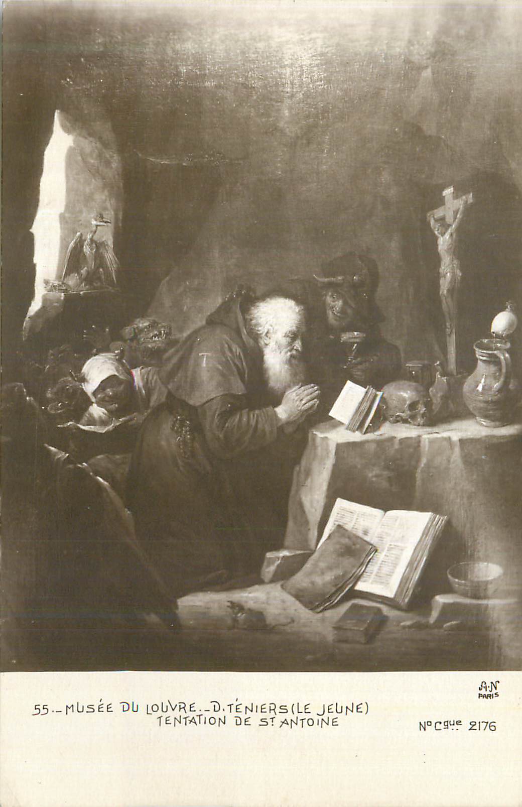 CPA Musee du Louvre d Teniers Le Jeune Tentation de St Antoine