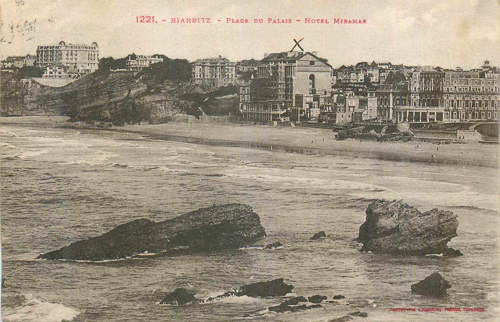 CPA Biarritz Plage du Palais Hotel Miramar
