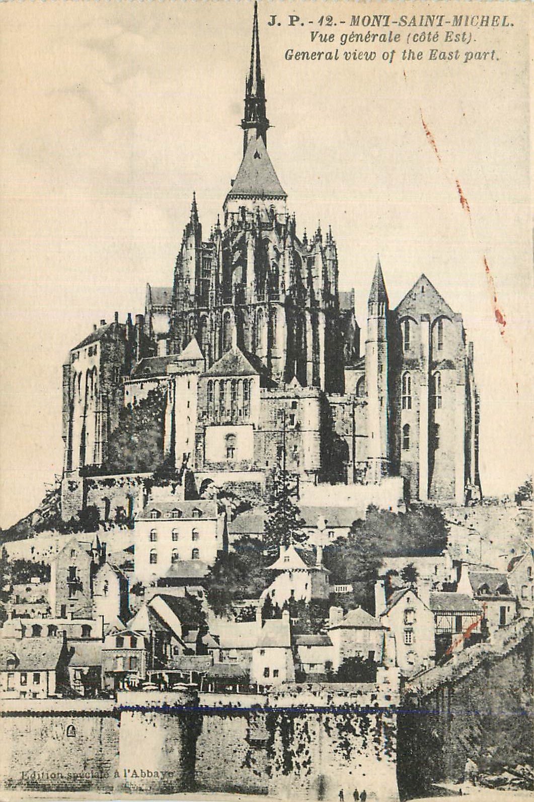 CPA Mont Saint Michel Vue generale cote Est