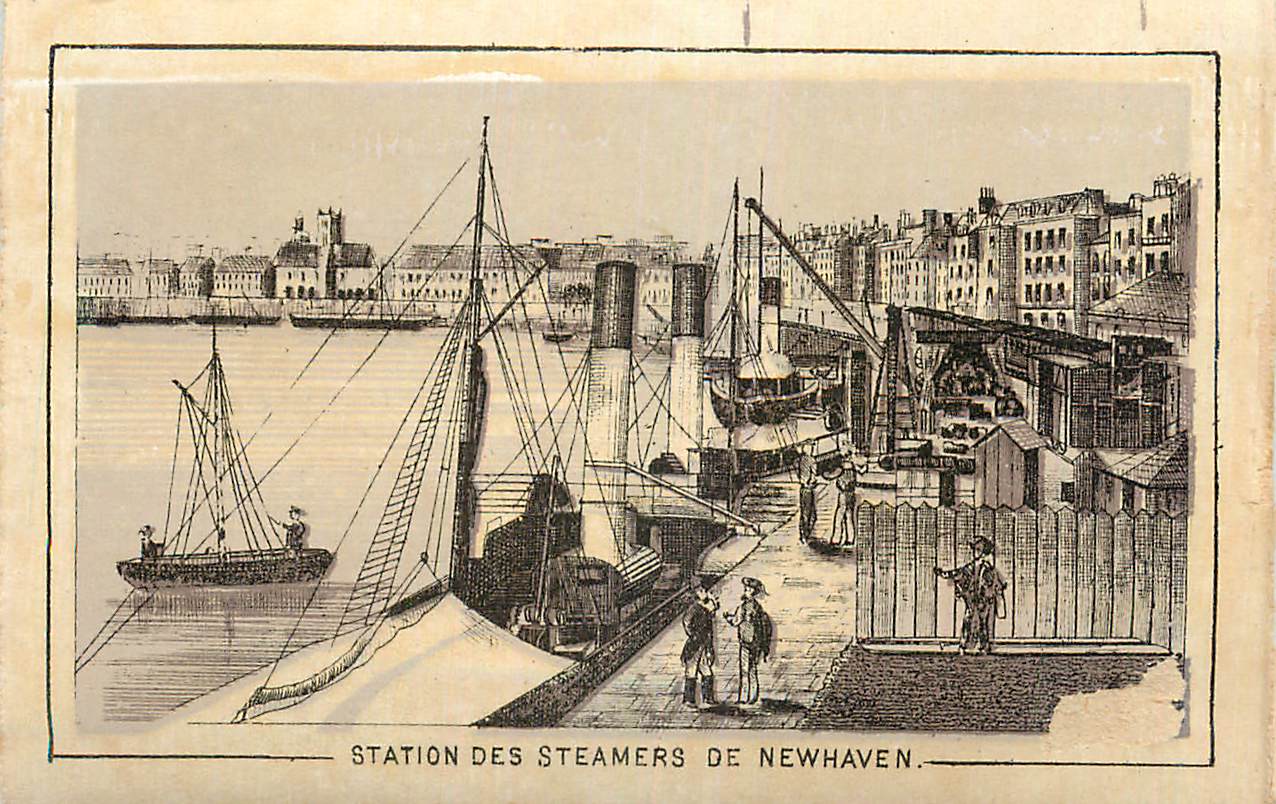 CPA Station des Steamers de Newhaven Dieppe