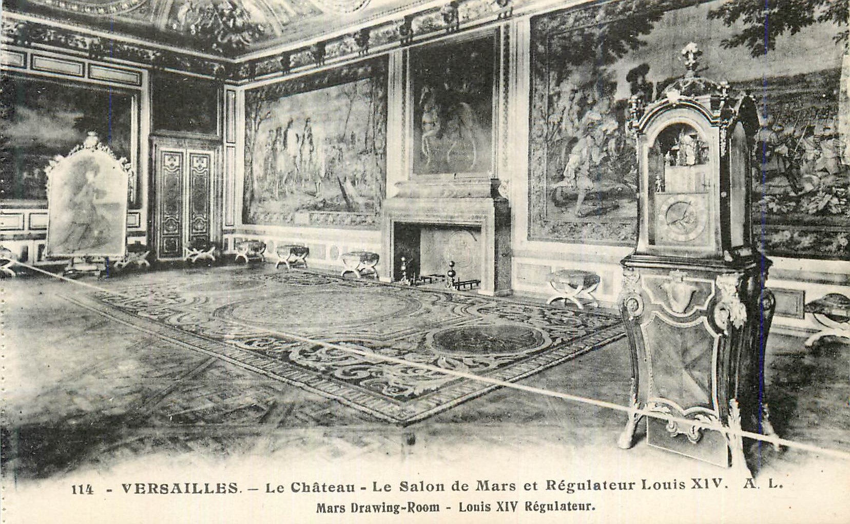 CPA Versailles Le Chateau Le Salon de Mars et Regulatcor Louis XIV