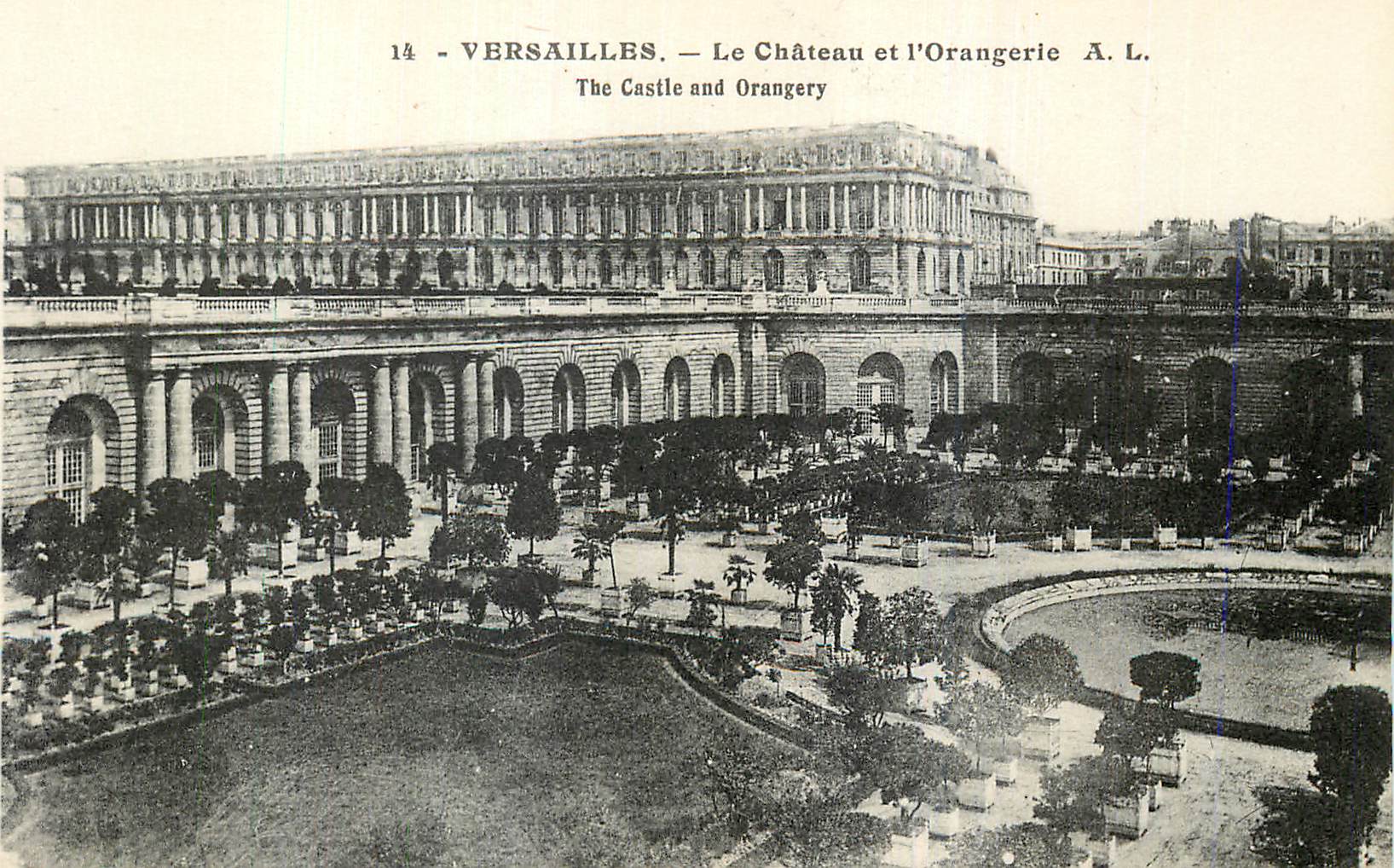 CPA Versailles Le Chateau et l Orangerie