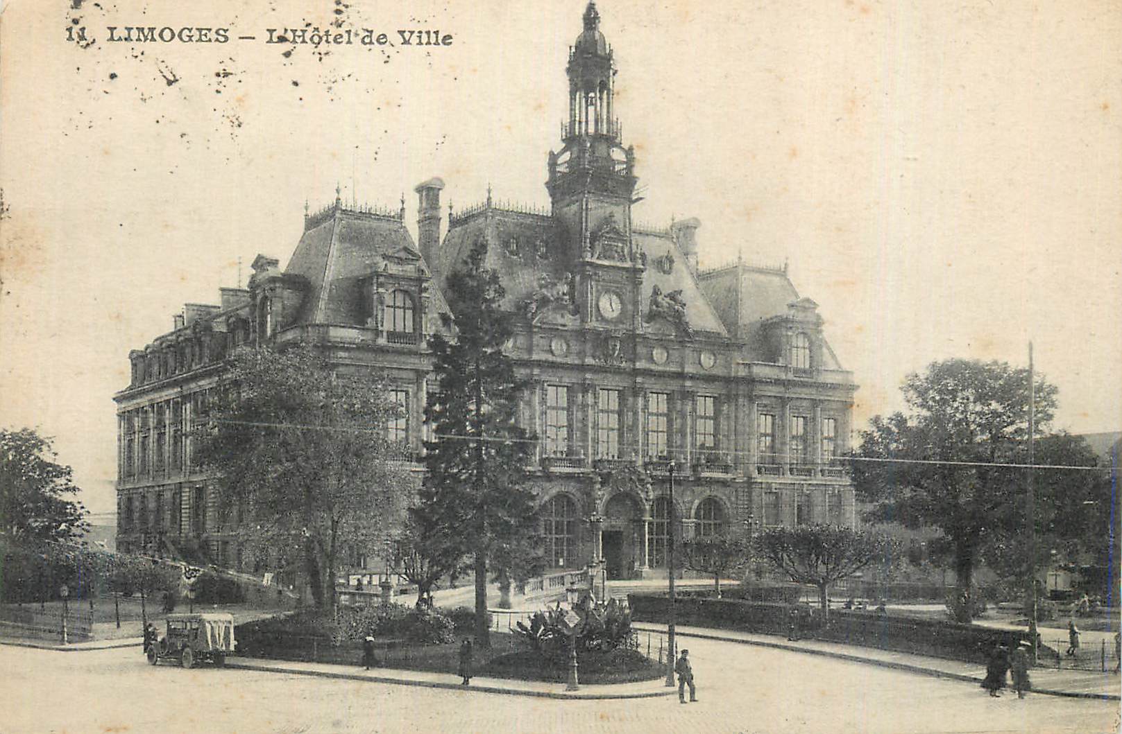 CPA Limoges L Hotel de Ville