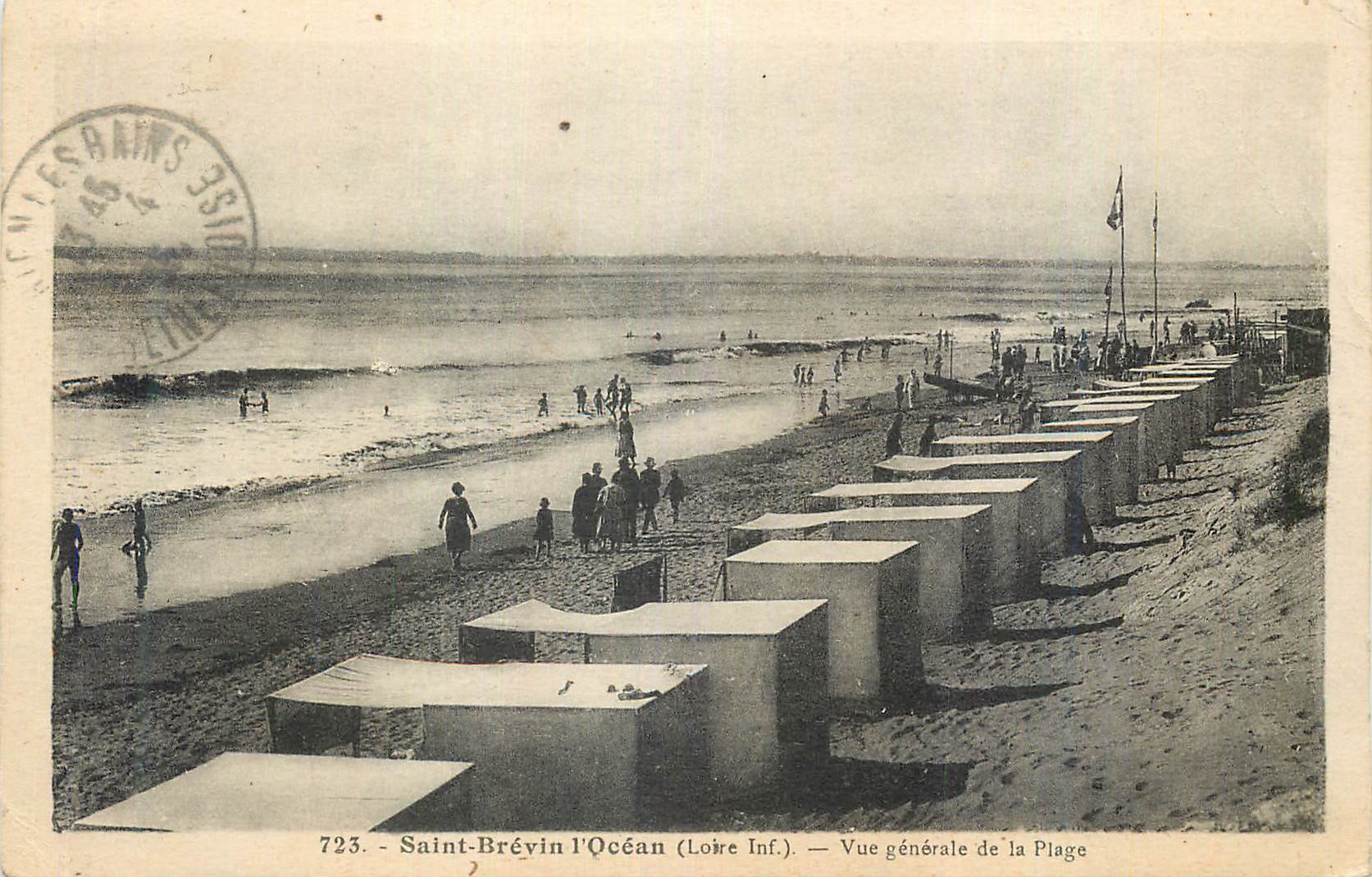 CPA Saint Brevin L Ocean Loire Inf Vue generale de la Plage