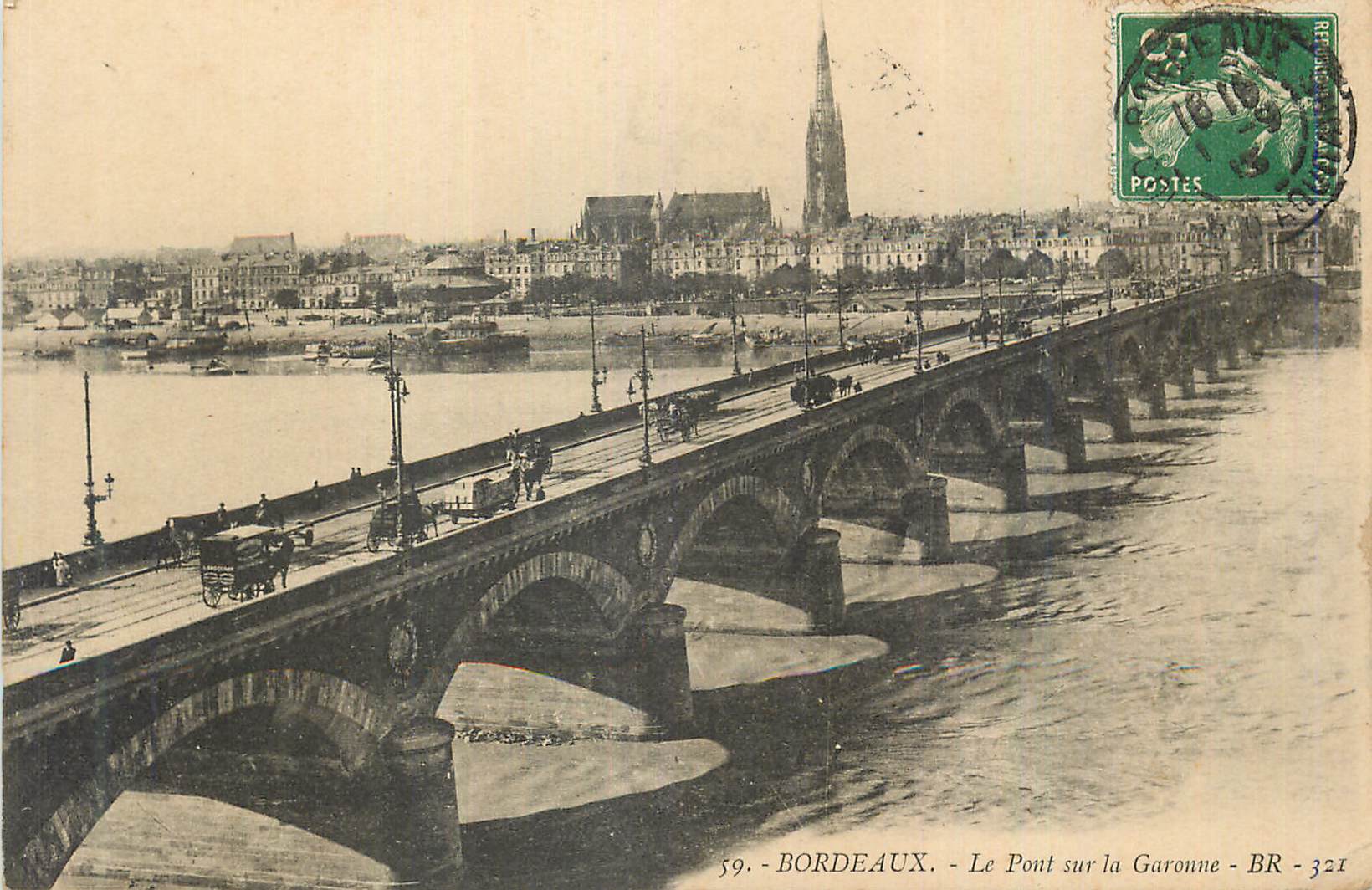 CPA Bordeaux Le Pont sur la Garonne
