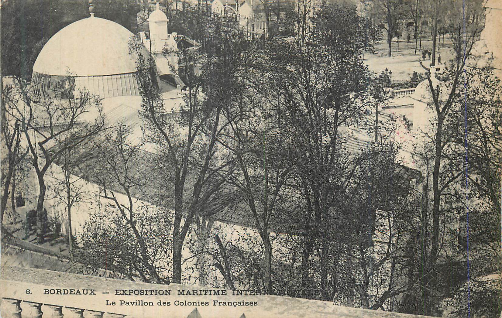 CPA Bordeaux Exposition Maritime Internationale Le Pavillon des Colonies Francaises