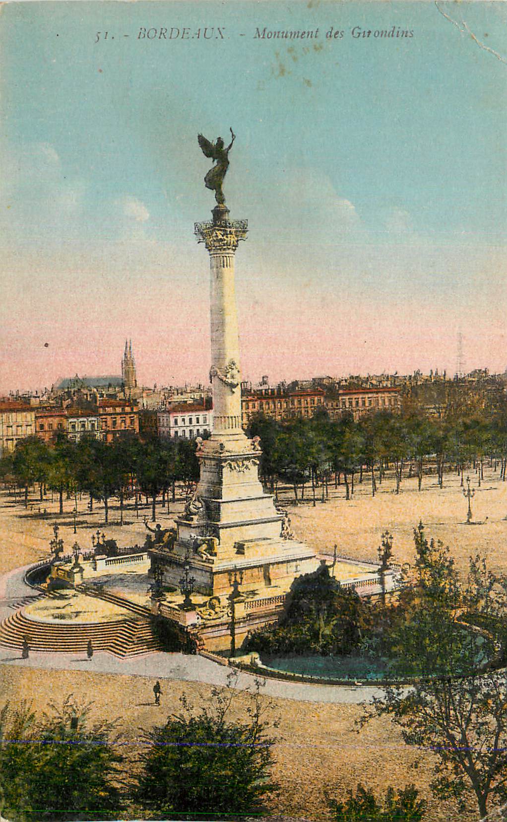 Bordeaux — Monument des Girondins — éditeur non identifié, n° de série 51