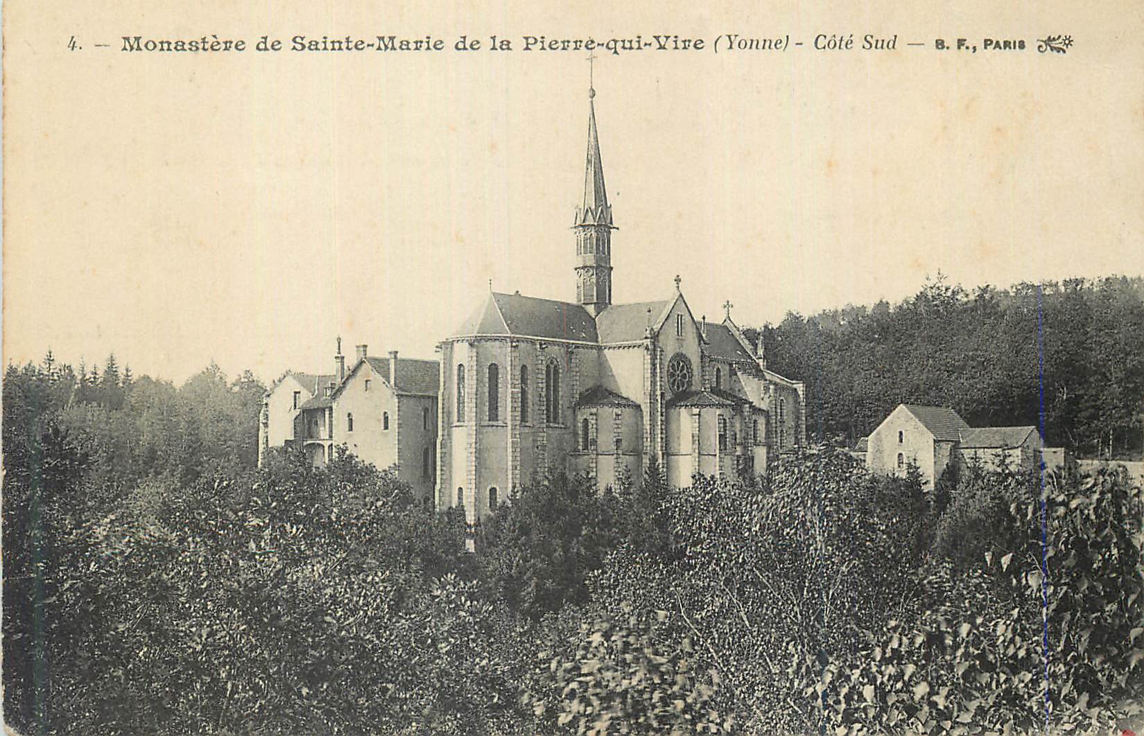 Kloster Sainte-Marie de la Pierre-qui-Vire (Yonne) — Südseite — B.F., PARIS