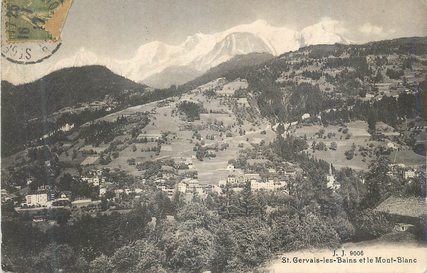 St. Gervais-les-Bains et le Mont-Blanc — J. J. 9006